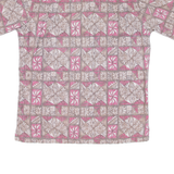 THE ONE SHIRT Mens Hawaiian Shirt Pink Crazy Pattern M