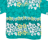 HAWAIIAN SHIRT Mens Hawaiian Shirt Green Floral M