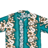 JAMMIN SHIRTS Mens Hawaiian Shirt Green Floral M