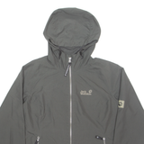 JACK WOLFSKIN Womens Rain Coat Brown Hooded UK 12