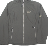 JACK WOLFSKIN Womens Rain Coat Brown Hooded UK 12