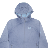 JACK WOLFSKIN Womens Rain Coat Blue Hooded XL