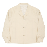 MIDLAND INT Womens Blazer Jacket Beige S
