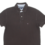 TOMMY HILFIGER Mens Polo Shirt Brown M