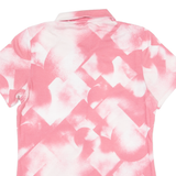 PUMA Womens Polo Shirt Pink Crazy Pattern XS