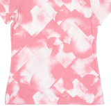 PUMA Womens Polo Shirt Pink Crazy Pattern XS
