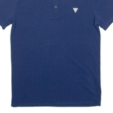 GUESS Super Slim Fit Mens Polo Shirt Blue S