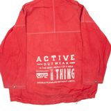 OUTERWEAR Mens Jacket Red Hooded L