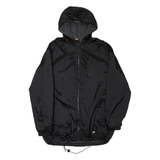 DICKIES Mens Rain Jacket Black Nylon Hooded M