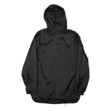 DICKIES Mens Rain Jacket Black Nylon Hooded M