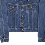 Cropped Womens Denim Jacket Blue L