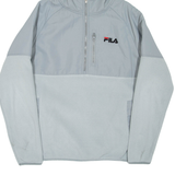 FILA Mens Fleece Jacket Grey Hooded S