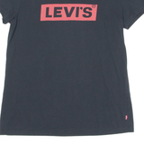 LEVI'S Mens T-Shirt Black Crew Neck M