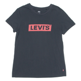 LEVI'S Mens T-Shirt Black Crew Neck M