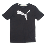 PUMA Mens T-Shirt Black Crew Neck S