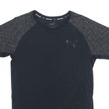 PUMA Mens T-Shirt Black Crew Neck S
