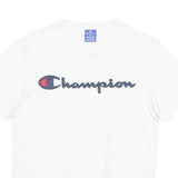 CHAMPION Mens T-Shirt White Crew Neck XS
