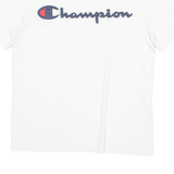 CHAMPION Mens T-Shirt White Crew Neck XS