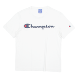 CHAMPION Mens T-Shirt White Crew Neck XS