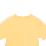 ADIDAS ORIGINALS Cropped Womens T-Shirt Orange Crew Neck UK 6