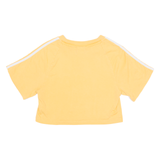 ADIDAS ORIGINALS Cropped Womens T-Shirt Orange Crew Neck UK 6
