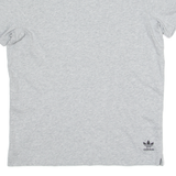 ADIDAS ORIGINALS Mens T-Shirt Grey Crew Neck S