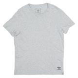 ADIDAS ORIGINALS Mens T-Shirt Grey Crew Neck S