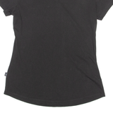 PUMA Womens T-Shirt Black Crew Neck UK 8
