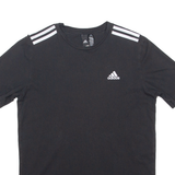 ADIDAS Mens T-Shirt Black Crew Neck S