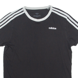 ADIDAS Mens T-Shirt Black Crew Neck S