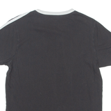 ADIDAS Mens T-Shirt Black Crew Neck S