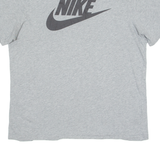 NIKE Mens T-Shirt Grey Crew Neck L