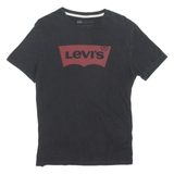 LEVI'S Mens T-Shirt Black Crew Neck S