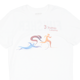 GILDAN Triathlon Mens T-Shirt White S