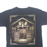 FRUIT OF THE LOOM Mens T-Shirt Black M