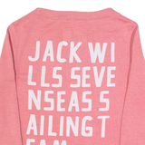 JACK WILLS Womens Sweatshirt Pink UK 8