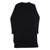 MASSIMO DUTTI Womens Cardigan Black V-Neck Tight Knit XS