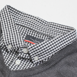 PIERRE CARDIN Mens Jumper Grey Collared Tight Knit 2XL