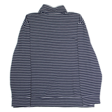 NAUTICA Striped Mens Sweatshirt Blue 1/4 Zip 2XL