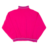 K2 Cropped Womens Sweatshirt Pink Roll Neck M