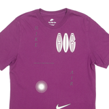 NIKE AIR Mens T-Shirt Purple Crew Neck M