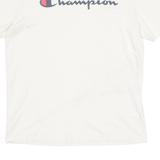 CHAMPION Mens T-Shirt Cream Crew Neck XS