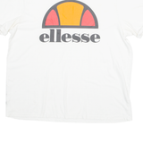 ELLESSE Womens T-Shirt White UK 12