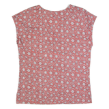 LAURA ASHLEY Womens Printed Top Pink V-Neck Floral UK 12