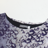 MINT VELVET Womens Printed Top Cream Viscose Animal Print UK 12
