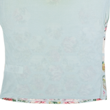 TED BAKER Womens Printed Top Blue Floral XS