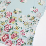 TED BAKER Womens Printed Top Blue Floral XS