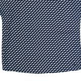 JACK WILLS Womens Printed Top Blue Crazy Pattern UK 10