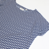 JACK WILLS Womens Printed Top Blue Crazy Pattern UK 10