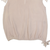 JOSEPH Womens Blouse Beige Silk L